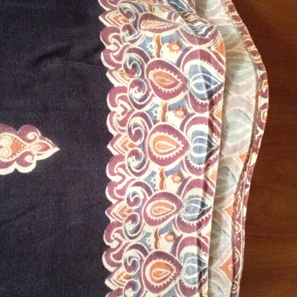 Vintage Hippie Shirt - Unisex / Bohemian Paisley Print Top - Picture 3 of 6